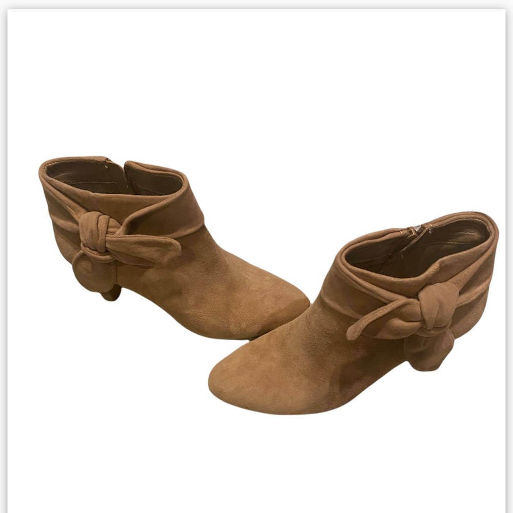 Alex marie tan suede bootie